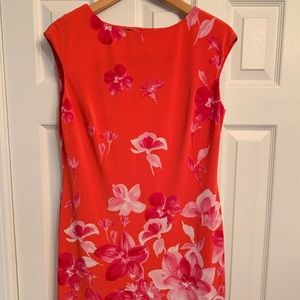 Pink and Orange/Red Floral Dress - American Living